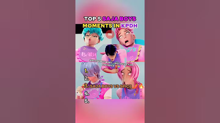 RANKING TOP 5 SAJA BOYS MOMENTS IN KPOP DEMON HUNTERS (KDH/KPDH) #shorts