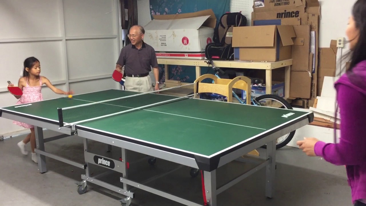 Ping pong in the garage YouTube