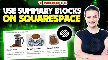 How to Use Summary Blocks on squarespace (Quick & Easy)
