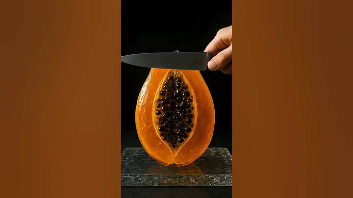 🔪😍🙂 Satisfying Papaya Cutting ASMR 🧡🥭 Relaxing Crunchy Soundspapaya#satisfyingvideo #satisfyingasmr