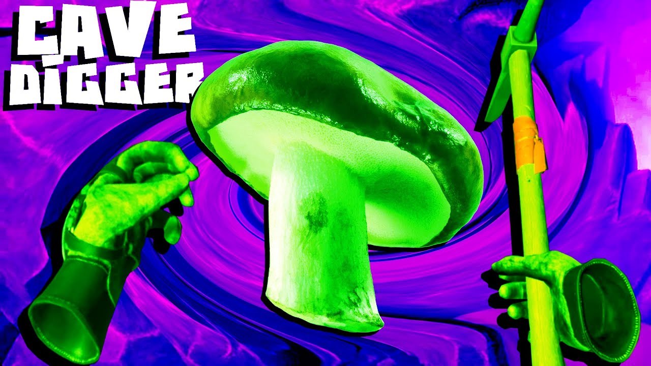 feed and grow fish simulator Eating Cave Mushrooms! - Cave Digger VR