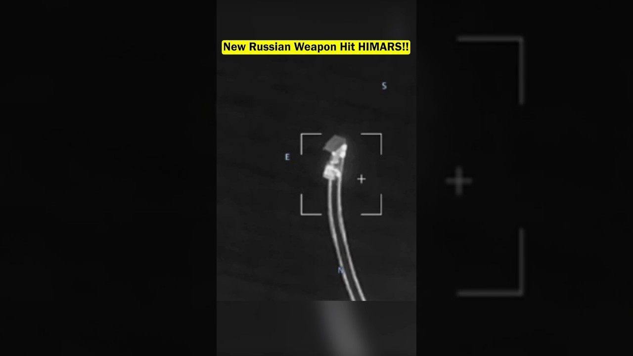 Новый российский реактивный беспилотник нанес удар по движущейся пусковой установке HIMARS.