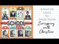 BOY SCHOOL SCRAPBOOK LAYOUT - Simple Stories School Life