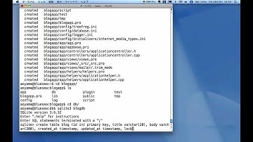 Create Sample Blog App Demo on TreeFrog Framework