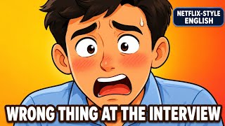 He Said the Wrong Thing at the Interview! | Netflix-Style English