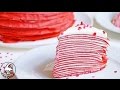 Красный бархат БЛИННЫЙ ТОРТ  ❤ рецепт к 14 февраля День Святого Валентина