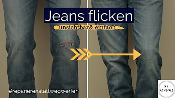 Wie stopfe ich ein Loch in der Jeans?