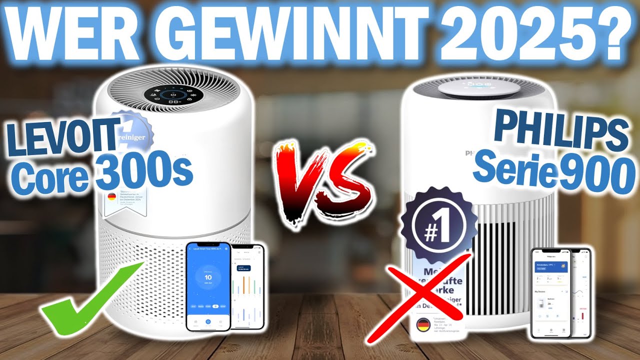 LUFTREINIGER 2025: Wer ist der Beste? | Levoit Core 300s Vs. Philips Serie 900