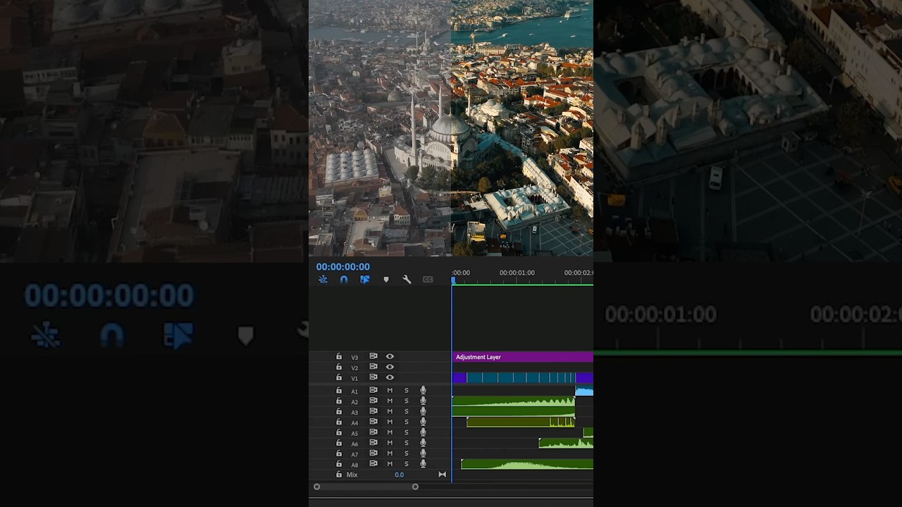 Premiere Pro Cinematic Travel Video Timeline #premierepro #videoediting #colorgrading