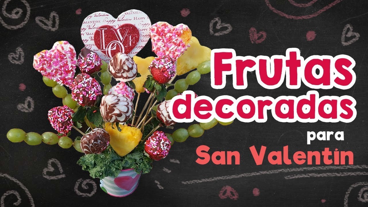 Postres de San Valentin - Frutas Cubiertas de Chocolate