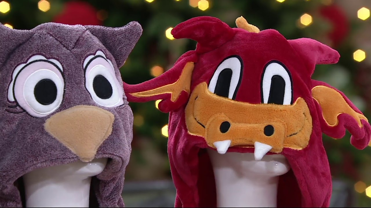 Berkshire Blanket Cuddly Buddy Plush Hooded Character Throw on QVC