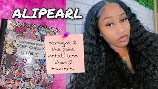 DEEP CURLY UPART 💕 *super affordable* (easy + detailed install) ALIPEARL HAIR!