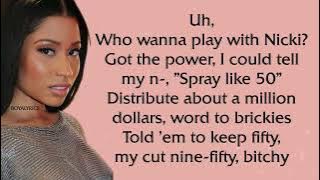 Nicki Minaj - FTCU [Verses - Lyrics] high heels on my tippiesDolce and Gabbana, that's on my titties