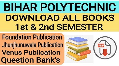 पॉलिटेक्निक 1st & 2nd Semester की सभी BOOK