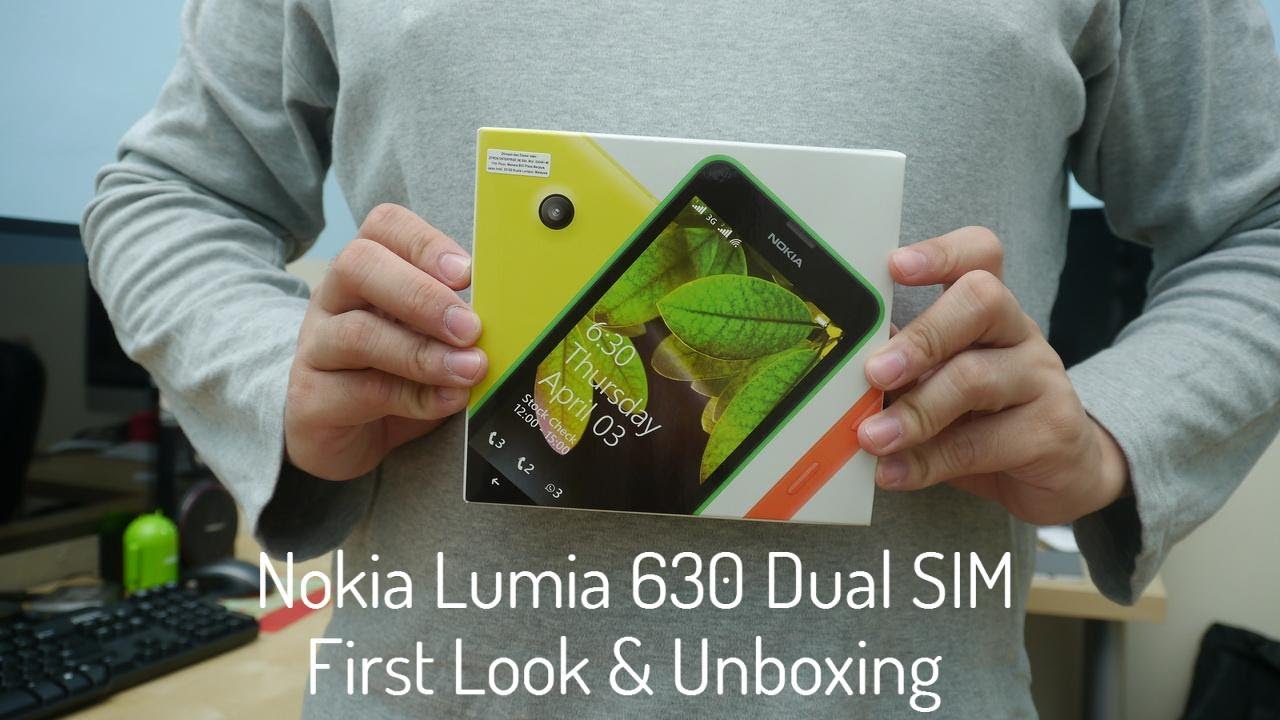 Nokia Lumia 630 First Look & Unboxing