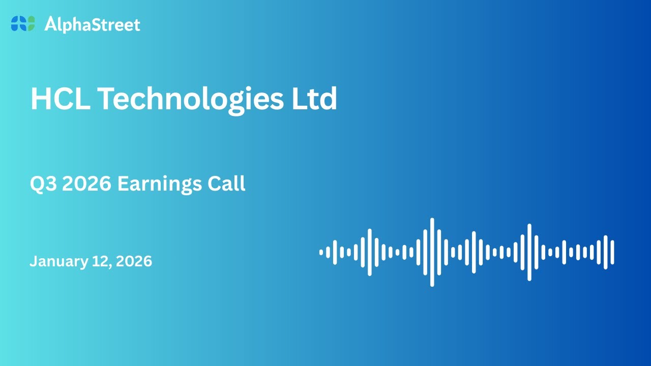 HCL Technologies Ltd Q3 FY2025-26 Earnings Conference Call