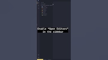 View all open tabs in VSCode (Open Editors)