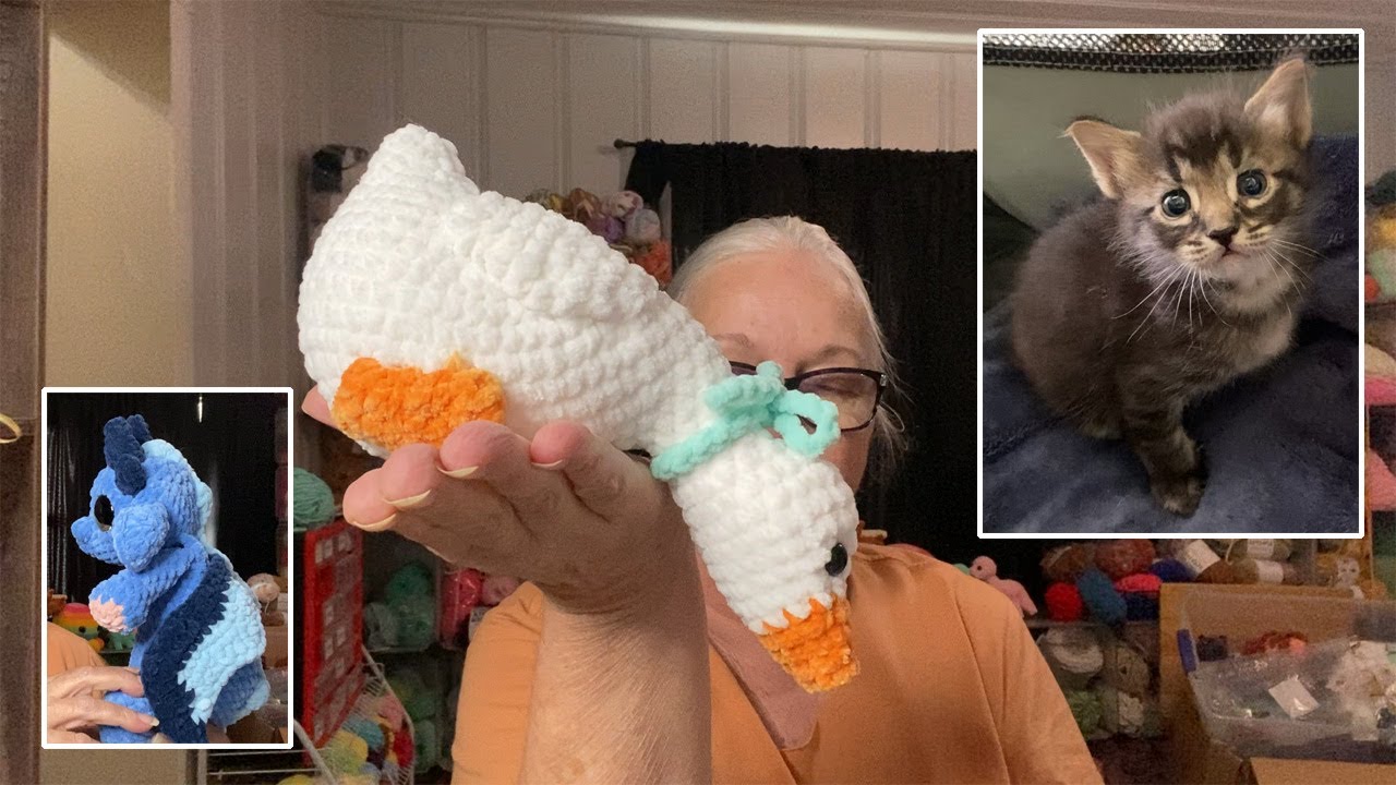 Вяжем крючком малышей и дракона, а также немного о котятах