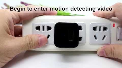 Wall Charger Spy Hidden Camera Operation Video