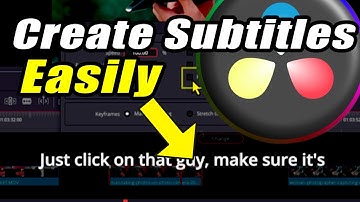 How To Add Subtitles Fast In DaVinci Resolve 20