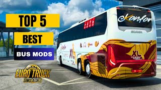 TOP 5 BEST BUS MODS FOR EURO TRUCK SIMULATOR 2 | ETS 2 MODS