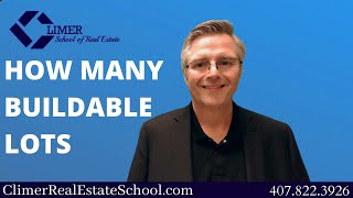 Real Estate Math - Free Practice Test - #1 The "Buildable Lot Problem"