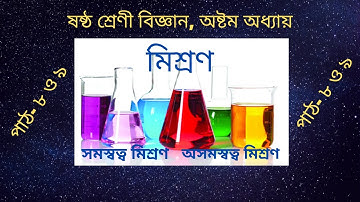 সর্বজনীন দ্রাবক || মিশ্রণ || ষষ্ঠ শ্রেণির বিজ্ঞান || Class 6 Science Chapter 8 (Part-4) || Biggan