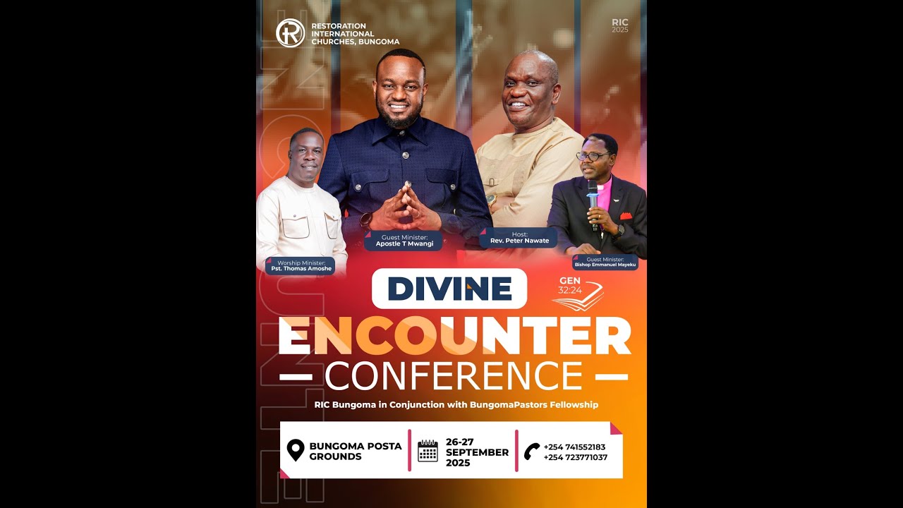 DIVINE ENCOUNTER CONFERENCE- || PASTOR T MWANGI || 26.09.2025 || RIC-BUNGOMA