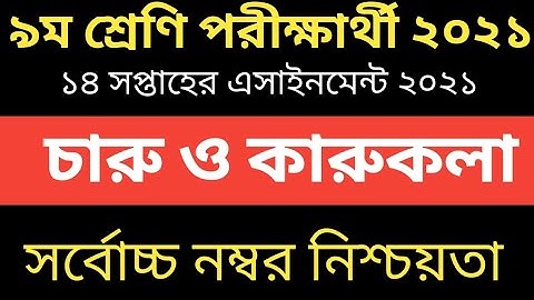 Class 9 Charu o Karukola Assignment 14th Week || ৯ম শ্রেণির ১৪ তম সপ্তাহের চারু ও কারুকলা এসাইনমেন্ট