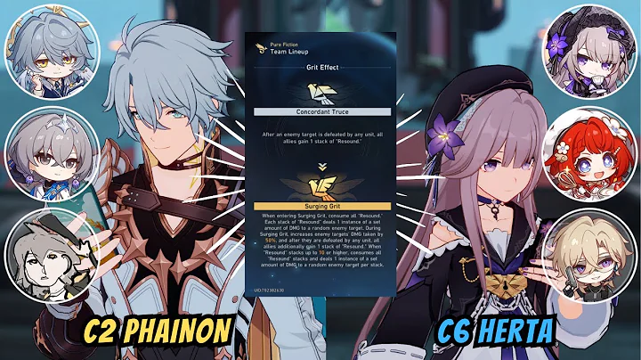 3.6 Pure Fiction 4 – E6 Herta Kurukuru x E2S1 Phainon 79K Score Clear | Honkai Star Rail