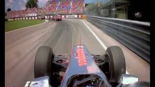 Button overtakes Alonso Canada 2010