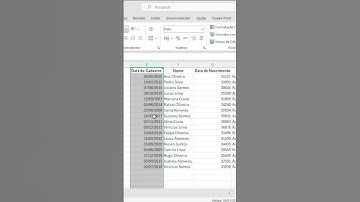 📅 Formatar Campo de Data no Excel