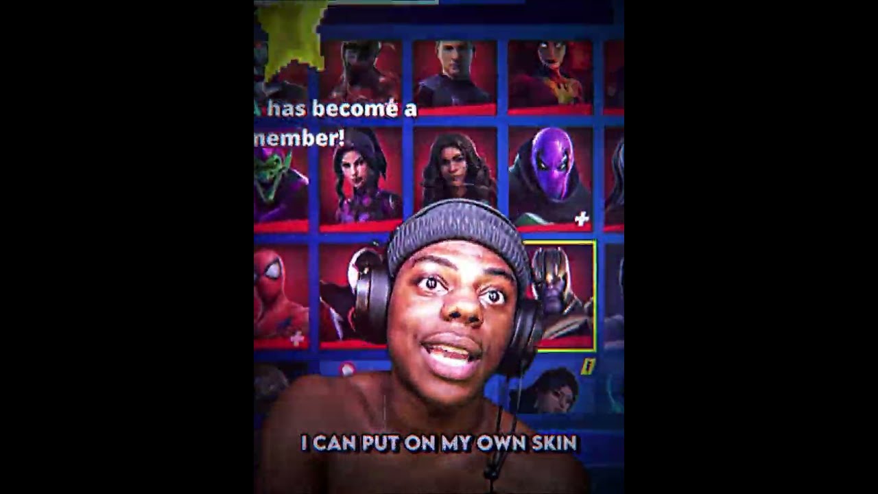 IShowSpeed Shows Off His New Fortnite Skin Via F00tball G0atts On Tiktok 