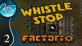 Whistle Stop Factorio Ep 2: STARTER BASE STARTUP - Mod Spotlight, Let's Play, Gameplay