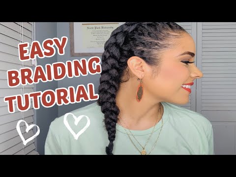 HOW TO FRENCH BRAID NATURAL CURLY HAIR