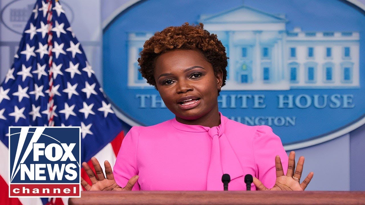 Karine Jean-Pierre holds a White House briefing￼