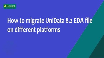 How to migrate UniData 8.2 EDA file on different platforms