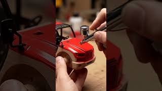 Handmade Manitou MT-X 1840 Telehandler Wood Carving ASMR 🔨✨ #shorts