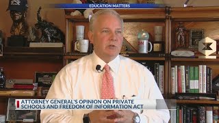 Arkansas Attorney General Tim Griffin says private schools accepting public funds aren't subject to