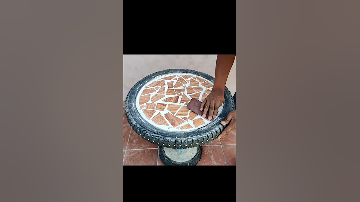 DIY Cement Ideas - Making Table Cement From Old Tire