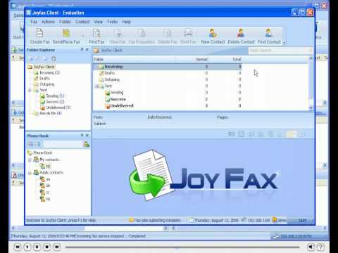 Start/Stop Fax Service in Joyfax Server / Fax Server Pro
