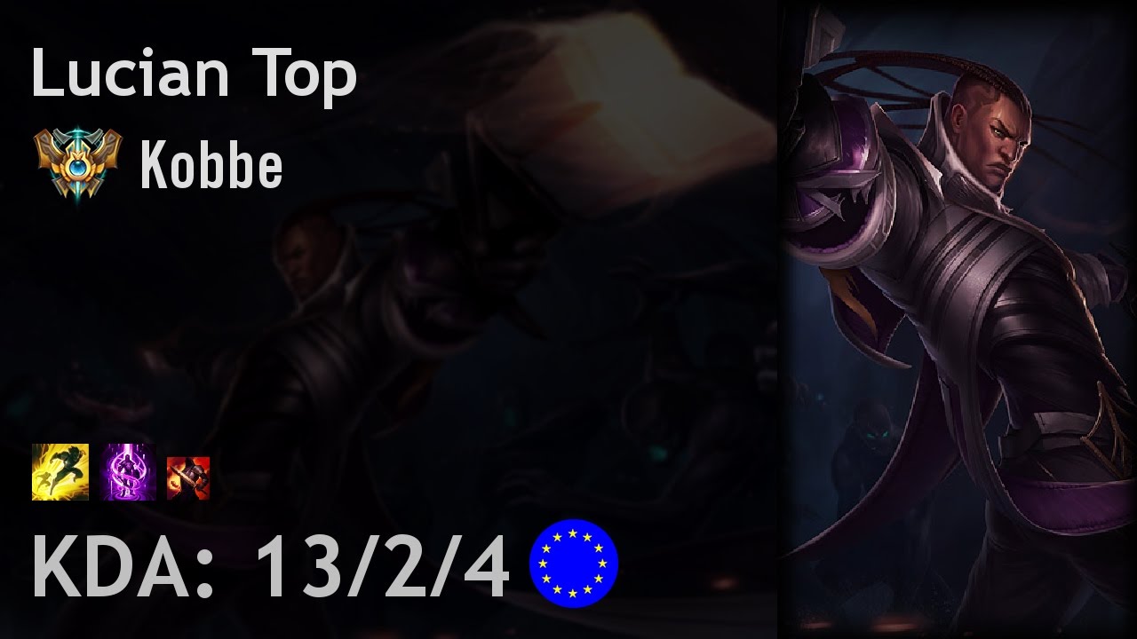 Lucian Top vs Nautilus - Kobbe - EUW Challenger Patch 7.6