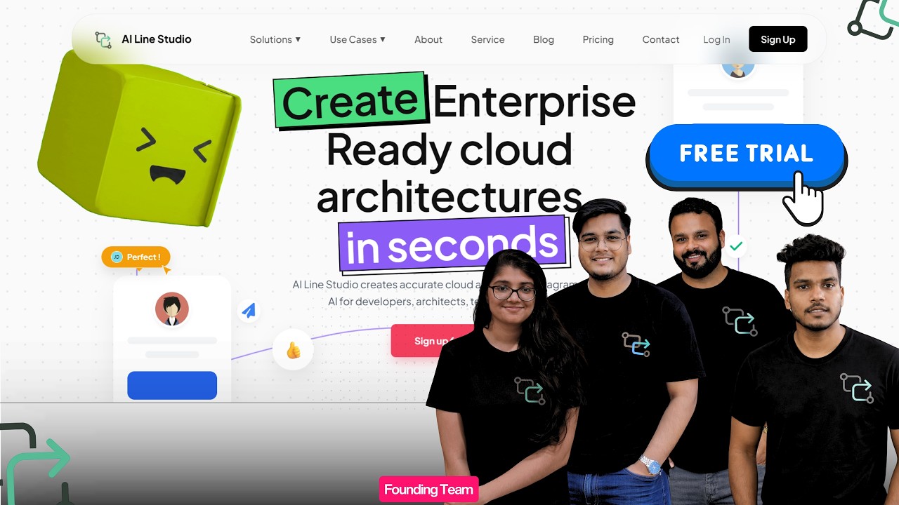AI cloud architecture diagram generator demo showing AWS architecture generated from text input