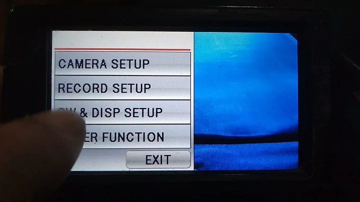 Panasonic AG-AC 90 camera menu settings /white balance