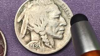 DC Minutes US 1936 3½ Legged Buffalo Nickel - United States Coins