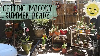 Getting My Balcony Summer Ready | Renter Friendly Balcony