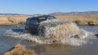 На Lexus LX 470 по грязи! Чуть не схватили гидроудар. Land Cruiser 100, 80, Carib, УАЗ, Нива и др.