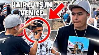 I WENT TO VENICE BEACH AND STARTED CUTTING PEOPLES HAIR WITH THE BOYS!