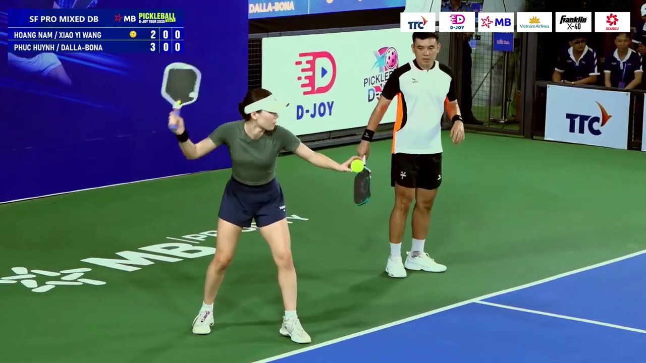 Lý Hoàng Nam / Xiao Yi Wang vs Phúc Huỳnh / Dalla-Bona | MB Pickleball D-joy Tour Chặng 3