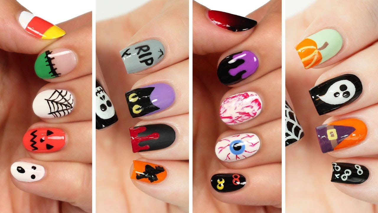 10. Spooky and Cute Halloween Nail Ideas for Kids - wide 1